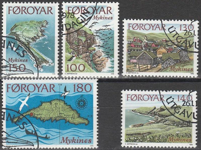 Faroe Is #31-5 F-VF Used CV $2.70 (V1969)