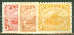 IW: Papua New Guinea 50-1, 55-6 mint; 52-4, 57 used CV $98; scan shows only a...