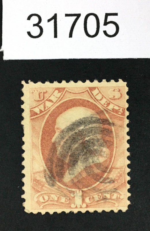 US STAMPS # O114 USED LOT #31705