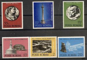 Romania 2563-68 MNH 1975 Architectural Heritage Year