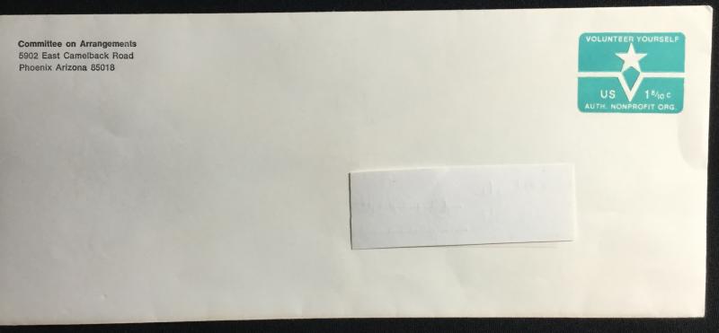US Used #U568 Entire Window Envelope Volunteer Yourself SCV $2.00