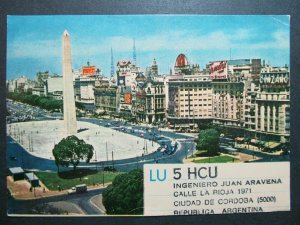 4303 Amateur Radio QSL Card Buenos Aires 9 by Giulio Av. Pirelli Cinzano-