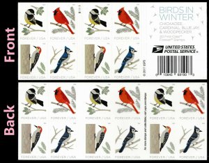 US 5317-5320 5320b Birds in Winter forever booklet (20 stamps) MNH 2018