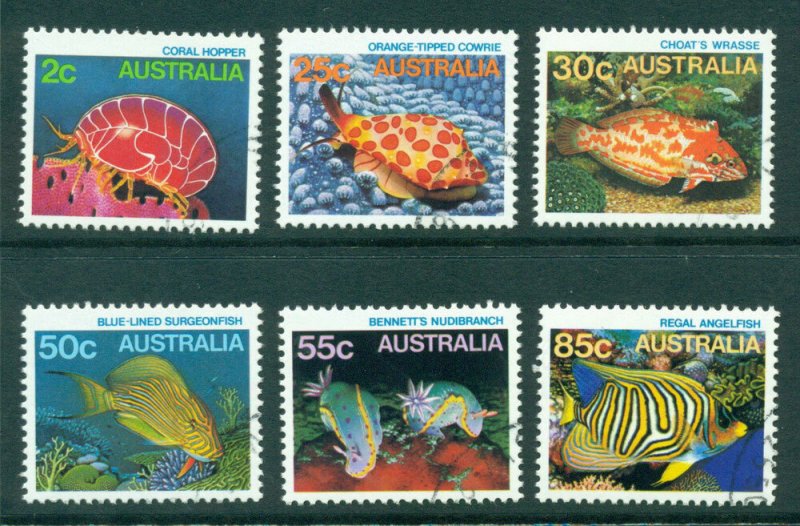 Australia 1985 Marine Life 2,25,30,50,55,85c CTO Lot23700