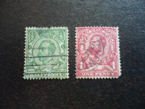 Stamps - Great Britain - Scott# 151-152 - Used Set of 2 Stamps