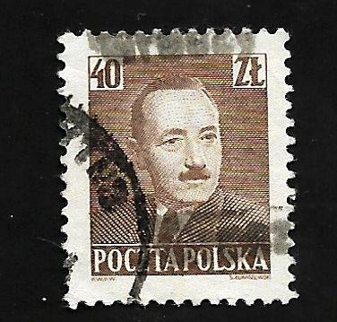 Poland 1950 - U - Scott #483