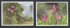 Nevis flowers souvenir sheet mnh sc 1151-1152