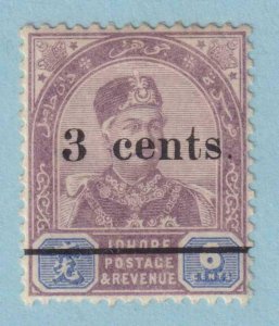 MALAYA - JOHORE 28  MINT LIGHTLY HINGED OG * NO FAULTS EXTRA FINE! - MUZ