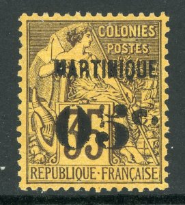 Martinique 1891 French Colony 5¢/35¢ Brown Scott #15 Mint E89