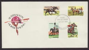 Australia 691-694 Horses U/A FDC