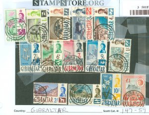 Gibraltar #147-59 Used Single (Complete Set)