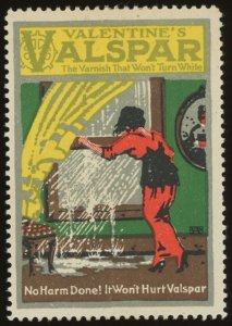 1910s VALENTINES VALSPAR Varnish US Poster Stamps