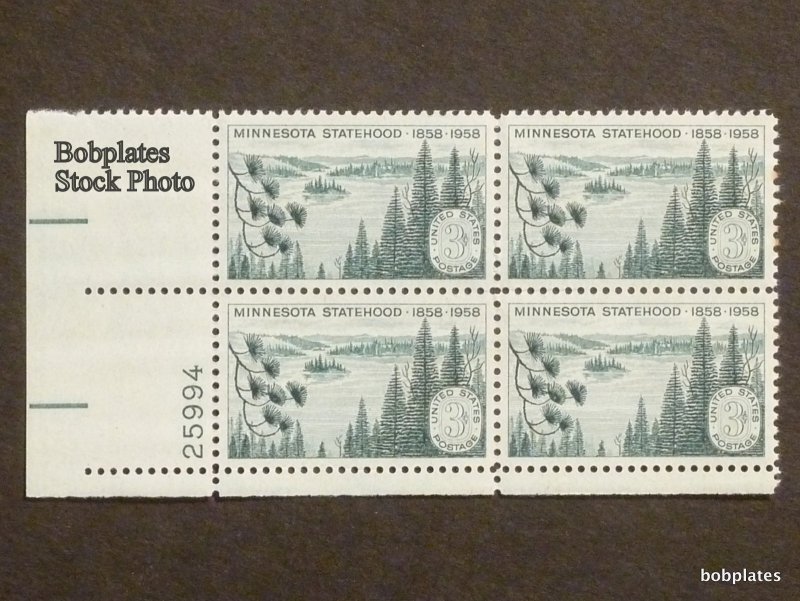 BOBPLATES #1106 Minnesota Plate Block F-VF MintNH ~See Details for Position/#s