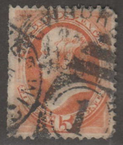 U.S. Scott #189 Webster Stamp - Used Single