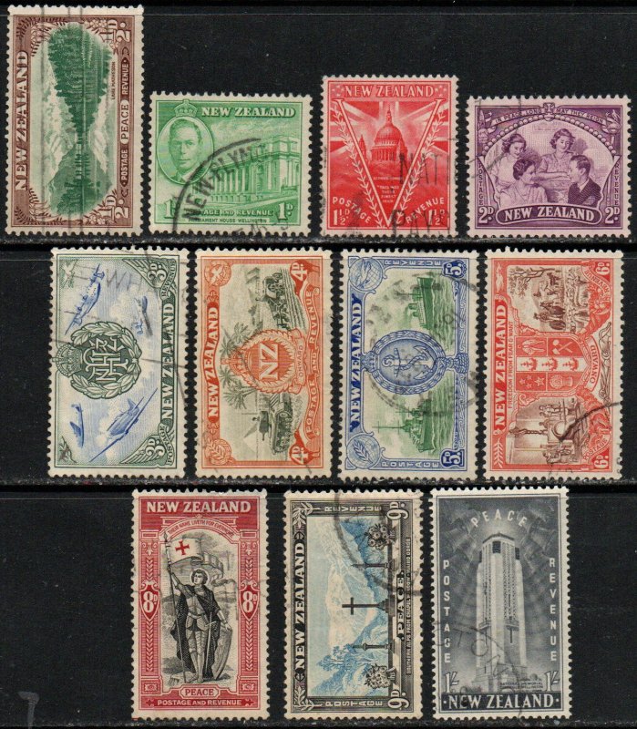 New Zealand Sc #247-257 Used