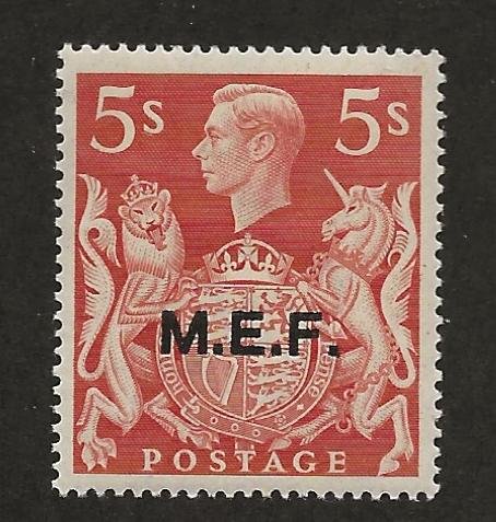 GREAT BRITAIN - MIDDLE EAST FORCES SC# 14  FVF/MLH 1947