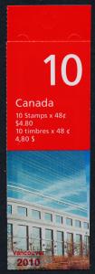 Canada 1991a Booklet BK251Aiii MNH Flag over Post Office HQ, Vancouver 2010 o/p