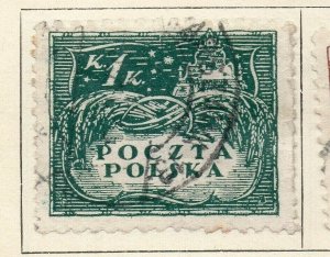 Poland 1919 Early Issue Fine Used 1K. NW-191986