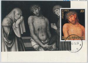 62823 - RWANDA - POSTAL HISTORY: MAXIMUM CARD 1975 - ART:  EASTER
