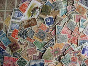 200 mostly European imperf stamps some stationery etc Duplicates mixed condition