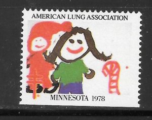 #WX1978 Minnesota Christmas Seal Z1360 MNH 10 Cent Lot