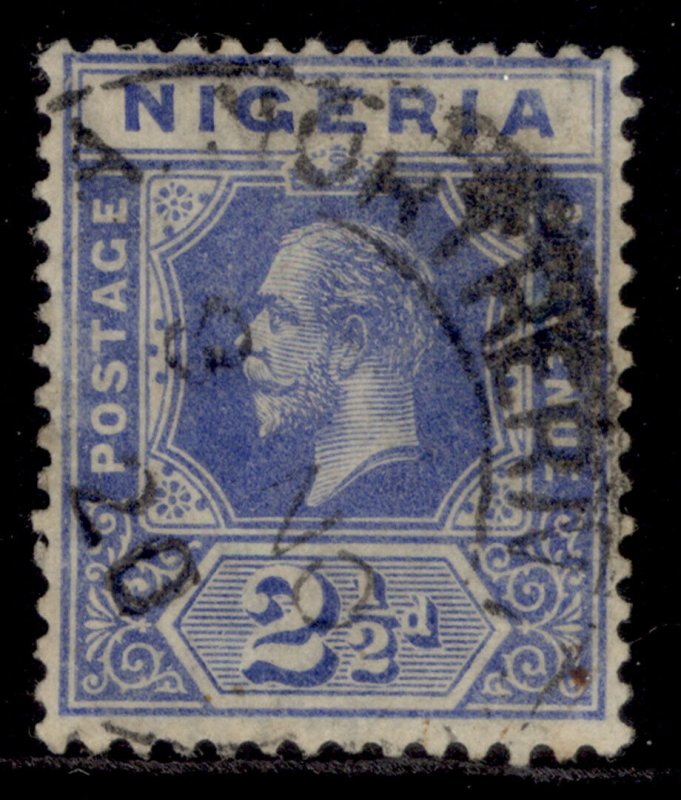 NIGERIA GV SG4, 2½d bright blue, USED.