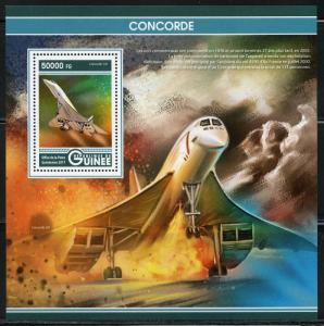 GUINEA 2017  CONCORDE SOUVENIR SHEET  MINT NH