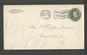1916 Phila P a Le Coin D'Or Stamp & Coin Dealer