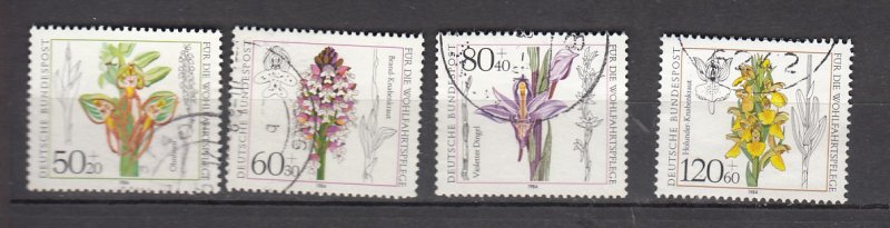 J26447  jlstamps 1984 germany set used #b623-6 flowers