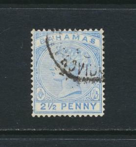 BAHAMAS 1880, 2½d VF USED SG#50 CAT£18 $24 (SEE BELOW)