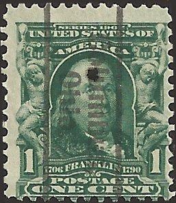 # 300 BLUE GREEN USED BEN FRANKLIN