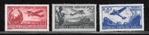 Romania Scott C32-34 Unused LHOG - 1948 Air Post Issue - SCV $5.75