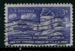 1026 US 3c Gen George S Patton, used