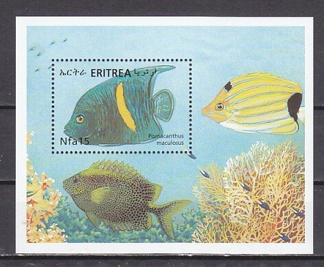 Eritrea, Scott cat. 339. Tropical Fish s/sheet. ^