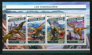 TOGO 2017  DINOSAURS  SHEET MINT NH