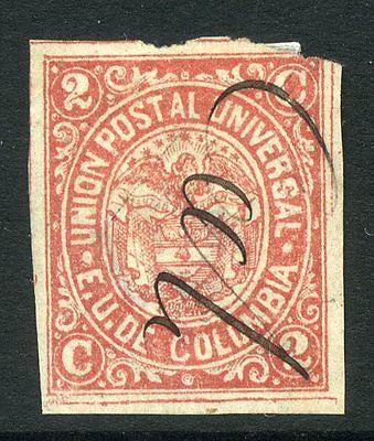 COLOMBIA; 1881-83 early classic imperf issue 2c.  fine us...