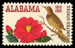 US Sc 1375 VF/MNH - 1969 6¢ ALABAMA STATEHOOD - P.O. Fresh