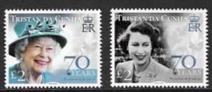 TRISTAN DA CUNHA 2022 PLATINUIM JUBILEE MNH