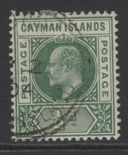 CAYMAN ISLANDS SG3 1902 ½d GREEN FINE USED 