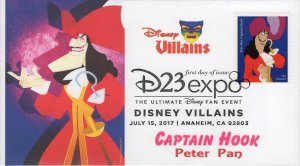 Set of 10 Unknown Cachet Printed FDCs for the 2017 Forever Disney Villains Issue