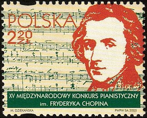 Poland 2005 MNH Stamps Scott 3793 Music Frederic Chopin Composer Piano Competiti