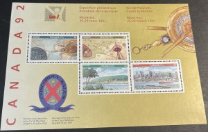 CANADA # 1407a--MINT NEVER/HINGED--SOUVENIR SHEET--1992