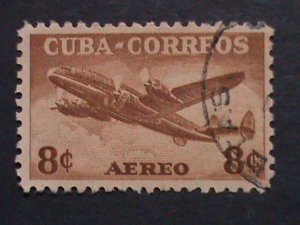 ​CUBA-AIRMIAL- VERY OLD CUBA AIR PLANES STAMPS USED- VF WE SHIP TO WORLD WIDE.