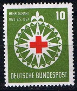 Germany 1953,Sc.#696 MNH, Red Cross: Henri Dunant, Birth centenary