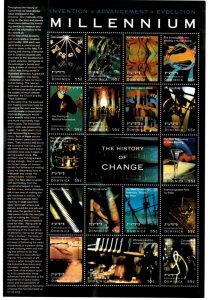Dominica 2000 - Millennium History of Change - SHEET OF 17 STAMPS Scott 2250 MNH