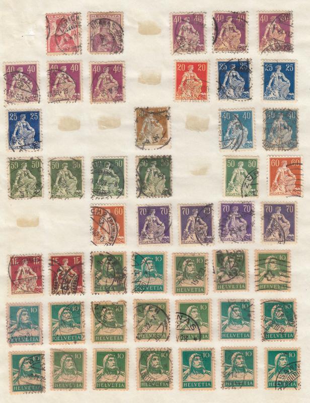 Switzerland - small stamp collection - (1783)