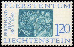 Liechtenstein #401-403, Complete Set(3), 1965, Art, Never Hinged