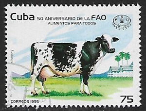 Cuba # 3636 - F.A.O. 50th. Anniversary - unused CTO.....{R4}