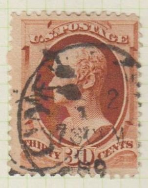 U.S. Scott #217 Hamilton Stamp - Used Single