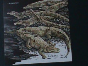 ​TANZANIA-SC#1470 LOVELY CROCODILE CTO S/S-VF LAST ONE WE SHIP TO WORLDWIDE